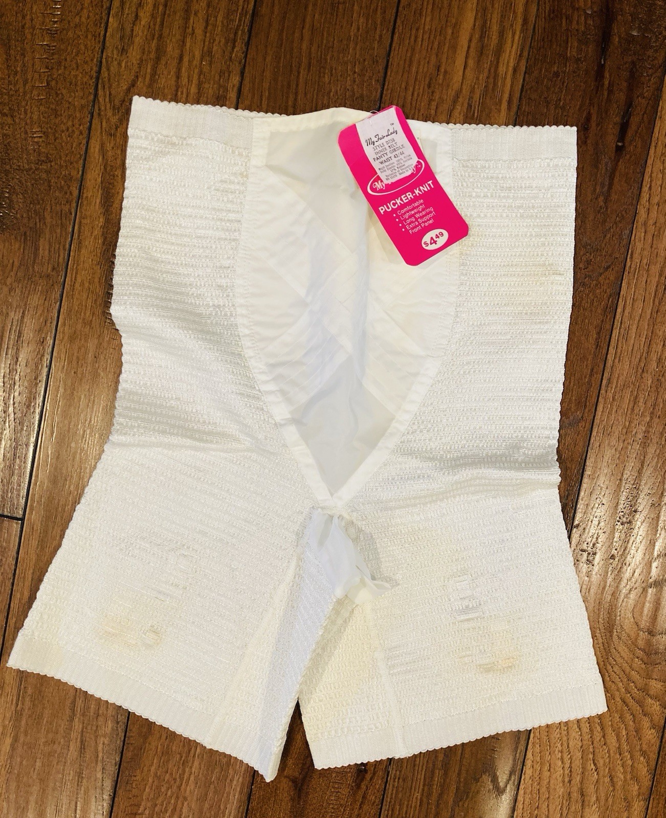 Vintage 1960s panty girdle pucker knit nwt waist 43/44