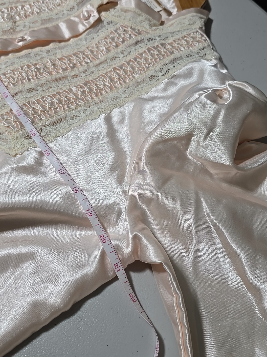 LONG Vintage Barbizon Peach Julia Night Gown Women Sz M 52&Prime;L Original Tags Model