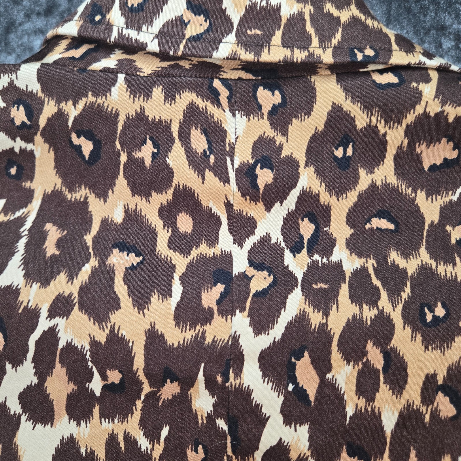 Vintage Harold&rsquo;s Leopard Hourglass Blazer Womens 6 Brown Tan Animal Print Jacket