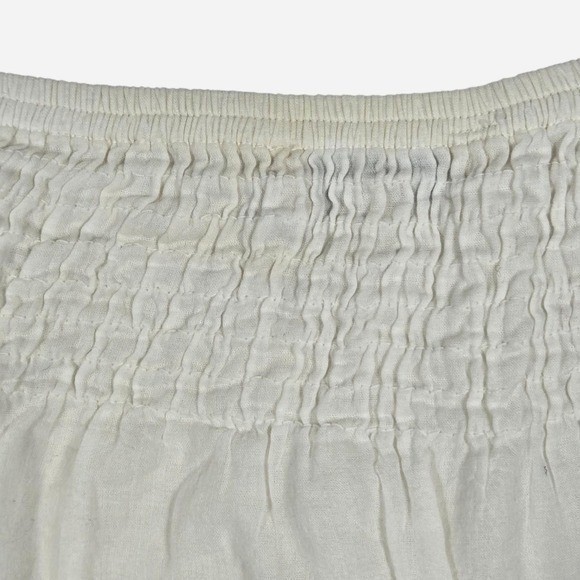 y2k L.E.I white cargo mini skirt / cotton / M / beach, vaca, coquette, 2000s