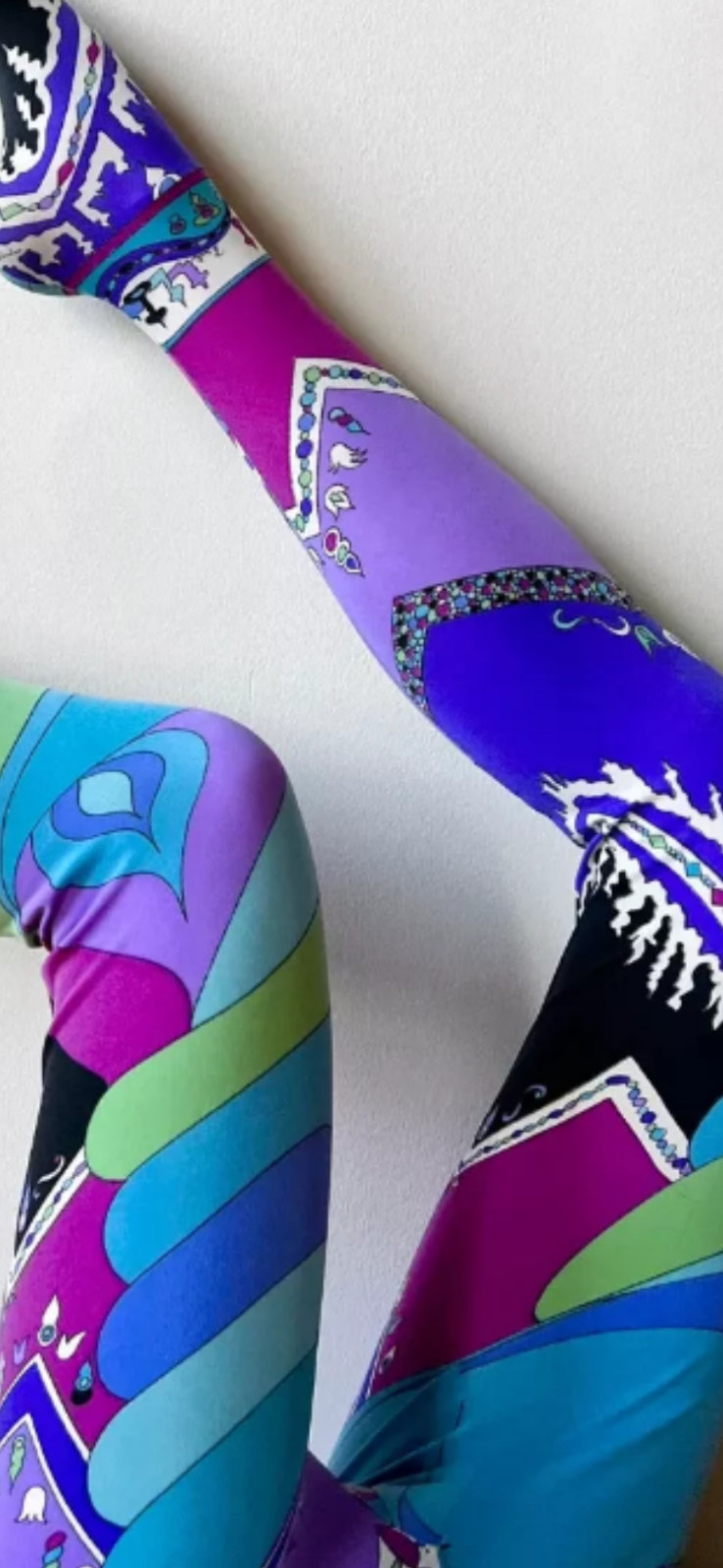 EMILIO PUCCI 1960’s * Psychedelic * Kaleidoscope * Print Stocking Leggings