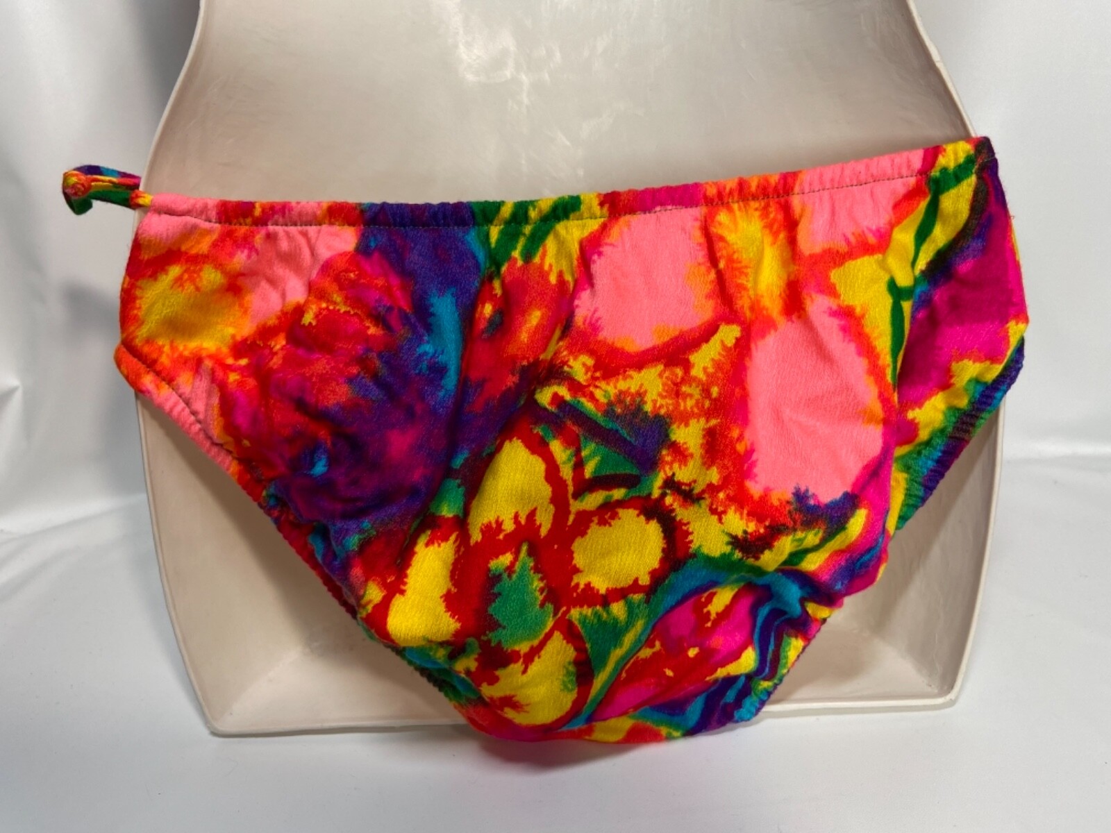 VTG 1960’s Psychedelic Tie Dye Bikini Swimsuit Handmade By Wedgewood No Size Tag