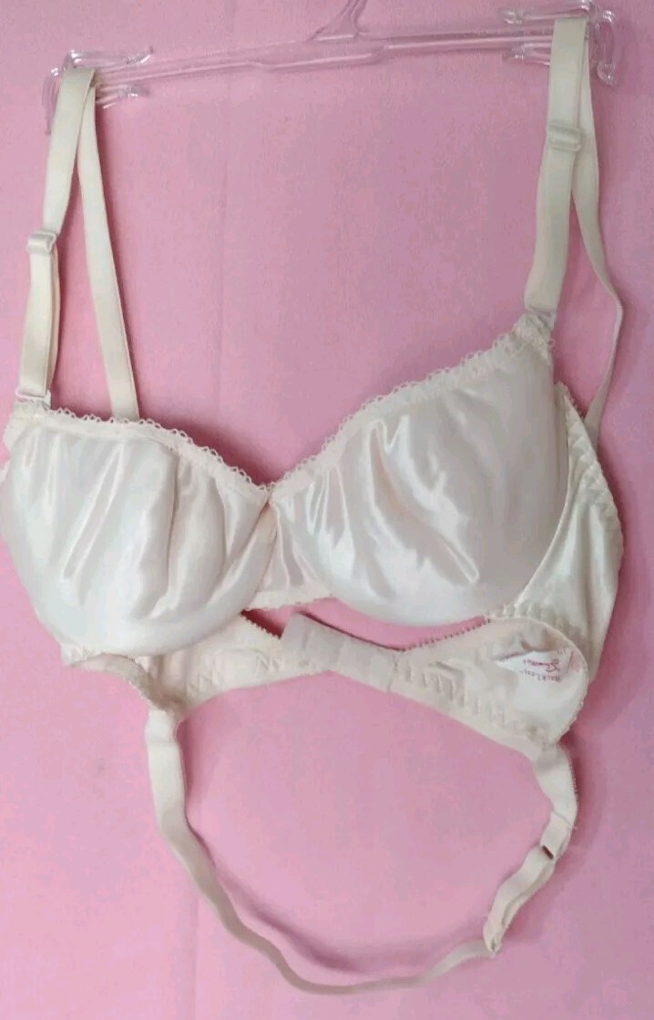 80&rsquo;s vtg BACKLESS by SMOOTHIE BLUSH UW multiway FOAM PADDED bra 34B