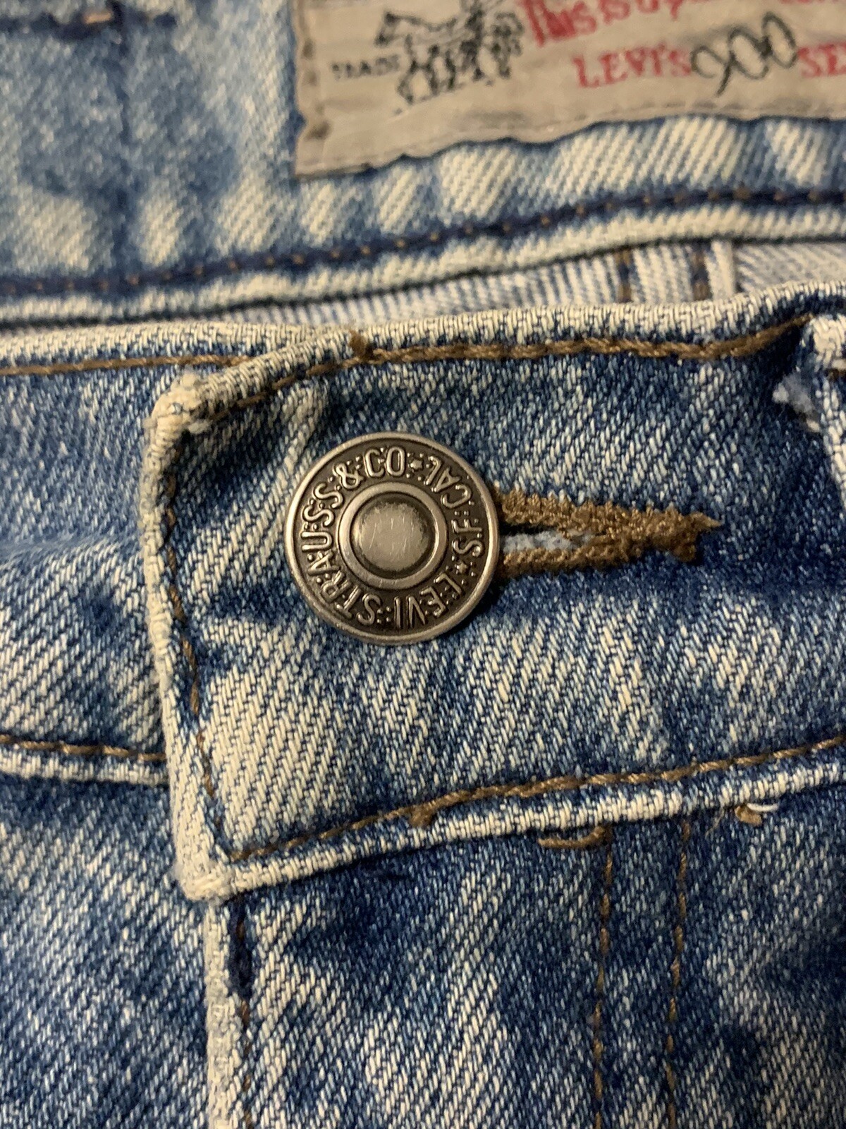 Vintage 80s Silver Tab 900 Series Levis Jeans Denim Size?? SEE PICS MEASUREMENTS