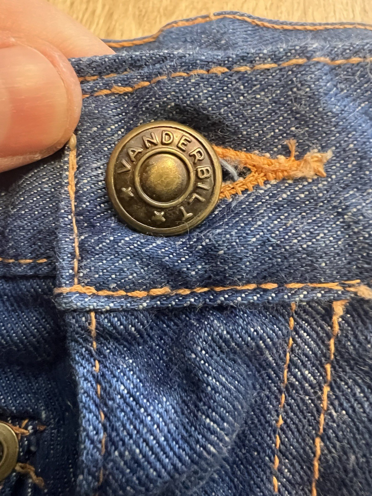 Vintage 70s 80s Vanderbilt Flared Bell Bottom Denim Jeans (28×34.5) Hong Kong