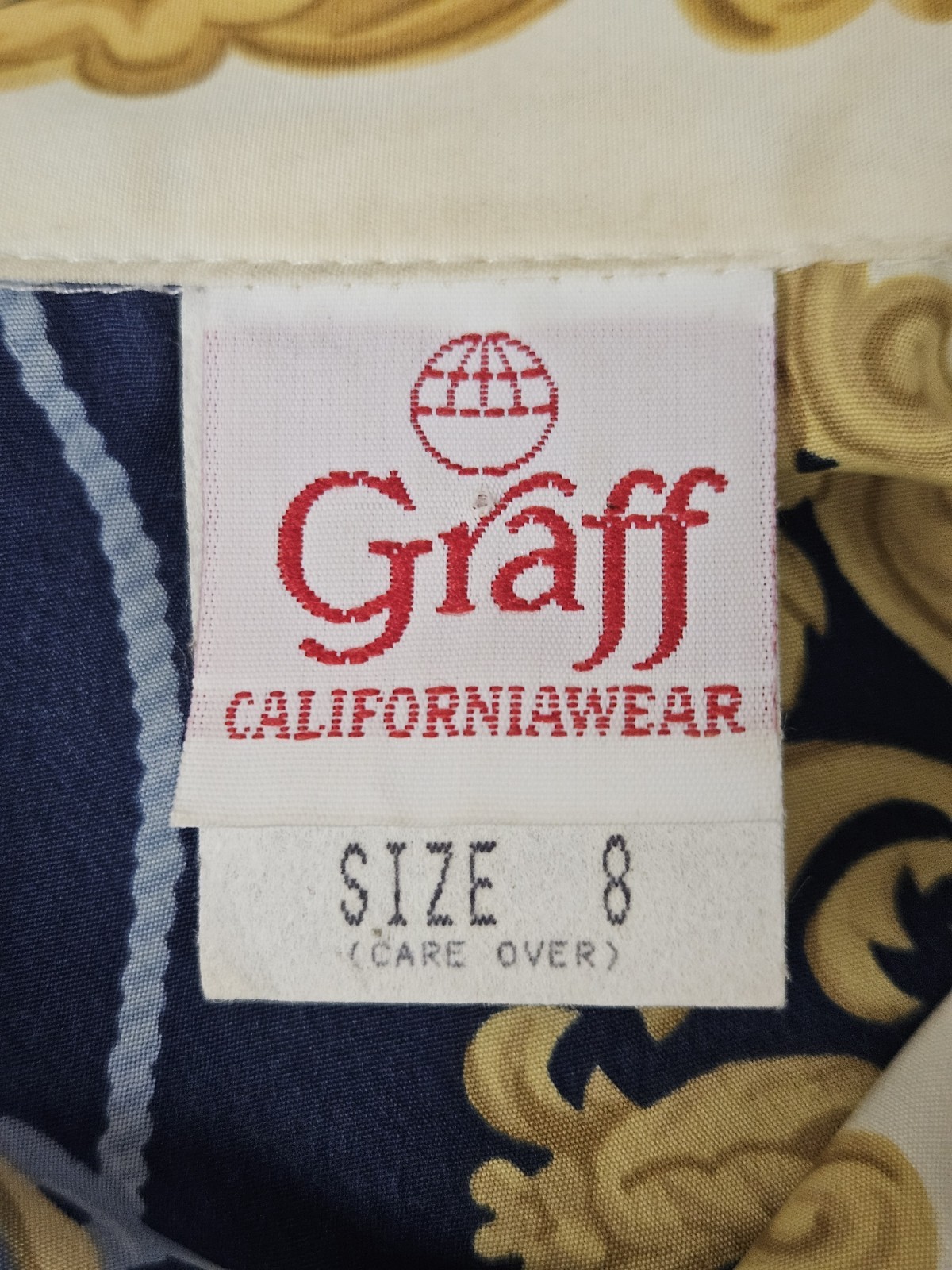Vintage Graff Californiawear Women&rsquo;s 8 Stripe Mix Patterns Longsleeve Top