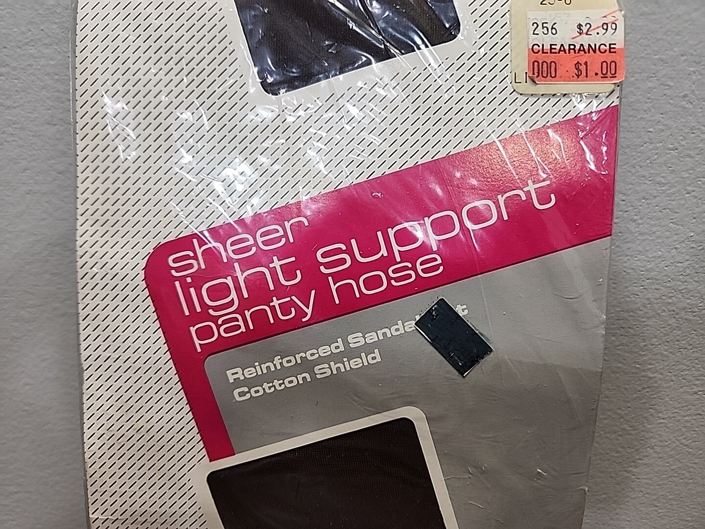 New Vintage Target Sheer Light Support Panty Hose Dark Brown Nylon Lycra Cotton