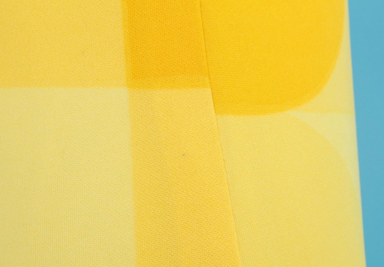 VTG Women&rsquo;s 60s Yellow & White Mod Midi Shift Dress Sz S/M 1960s B. H. Wragge