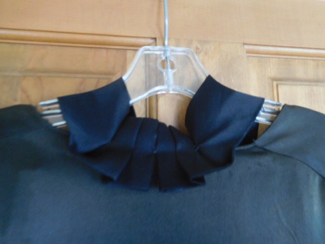 Hand embroidered Home Made Antique Black kimono style Robe ~ FREE SHIPPING~