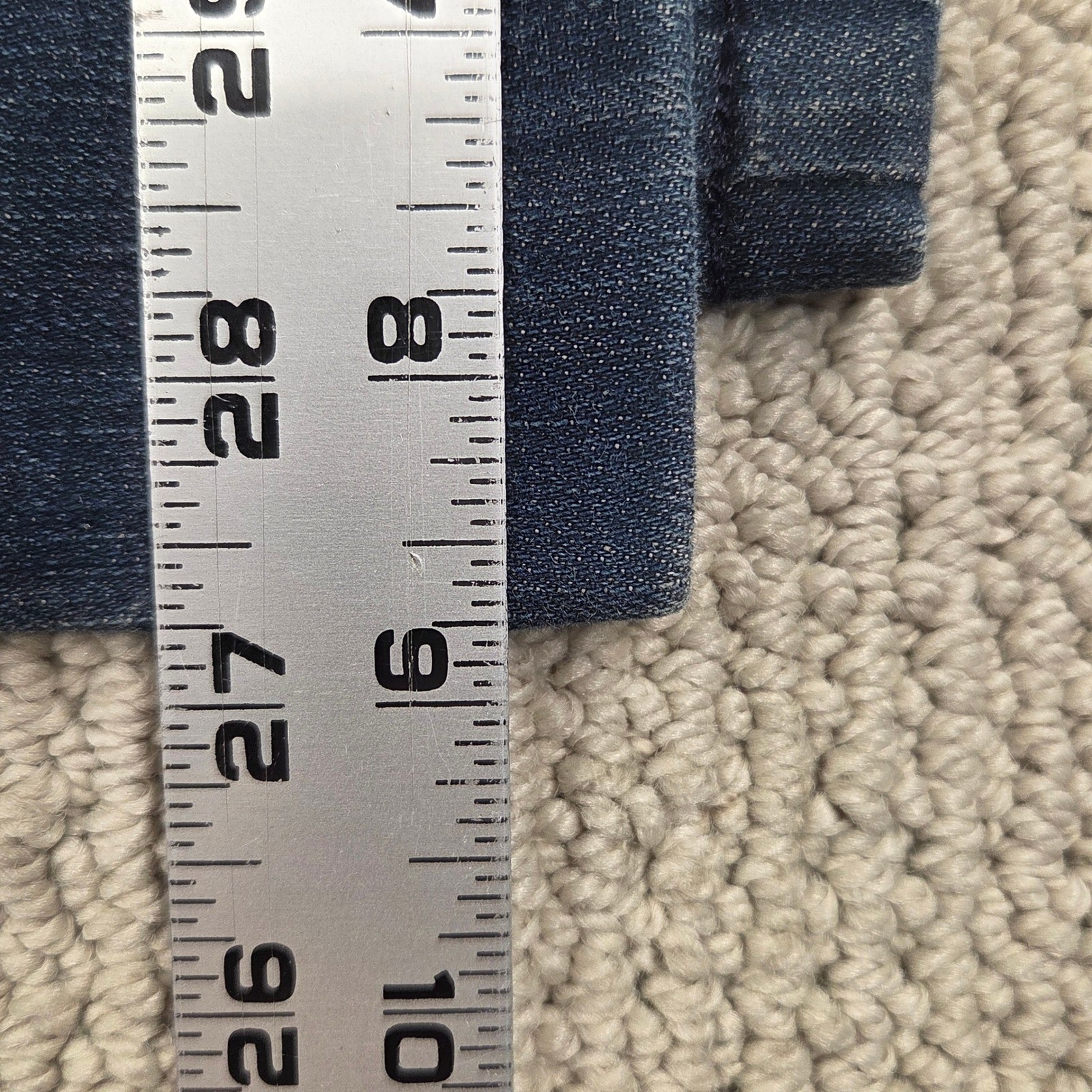 7 For All Mankind A Pocket Bootcut Jeans Dark Wash Blue Denim Womens 32×28.5 Y2K