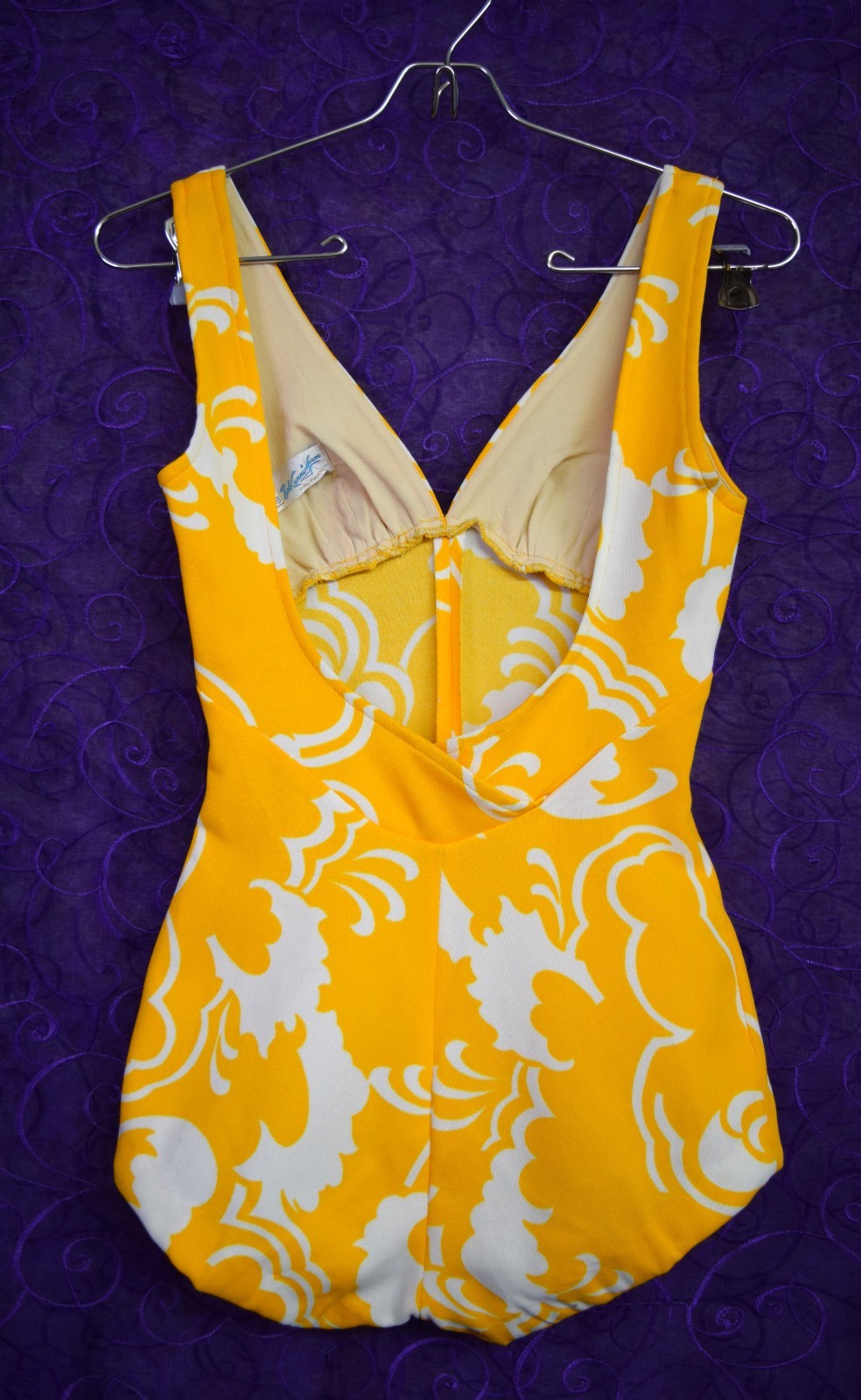1960s VTG Bob Cunningham California Small Swimsuit Playsuit Pinup Rockabilly Mod
