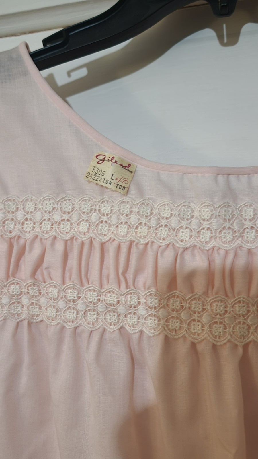 NWT NOS Vintage Women&rsquo;s GILEAD nightgown Pink Size Lg House Dress