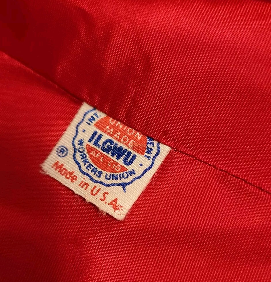 💥 Women&rsquo;s Vintage Union 1960s Winkelmans Wool Suit Set Skirt Jacket Cherry Red