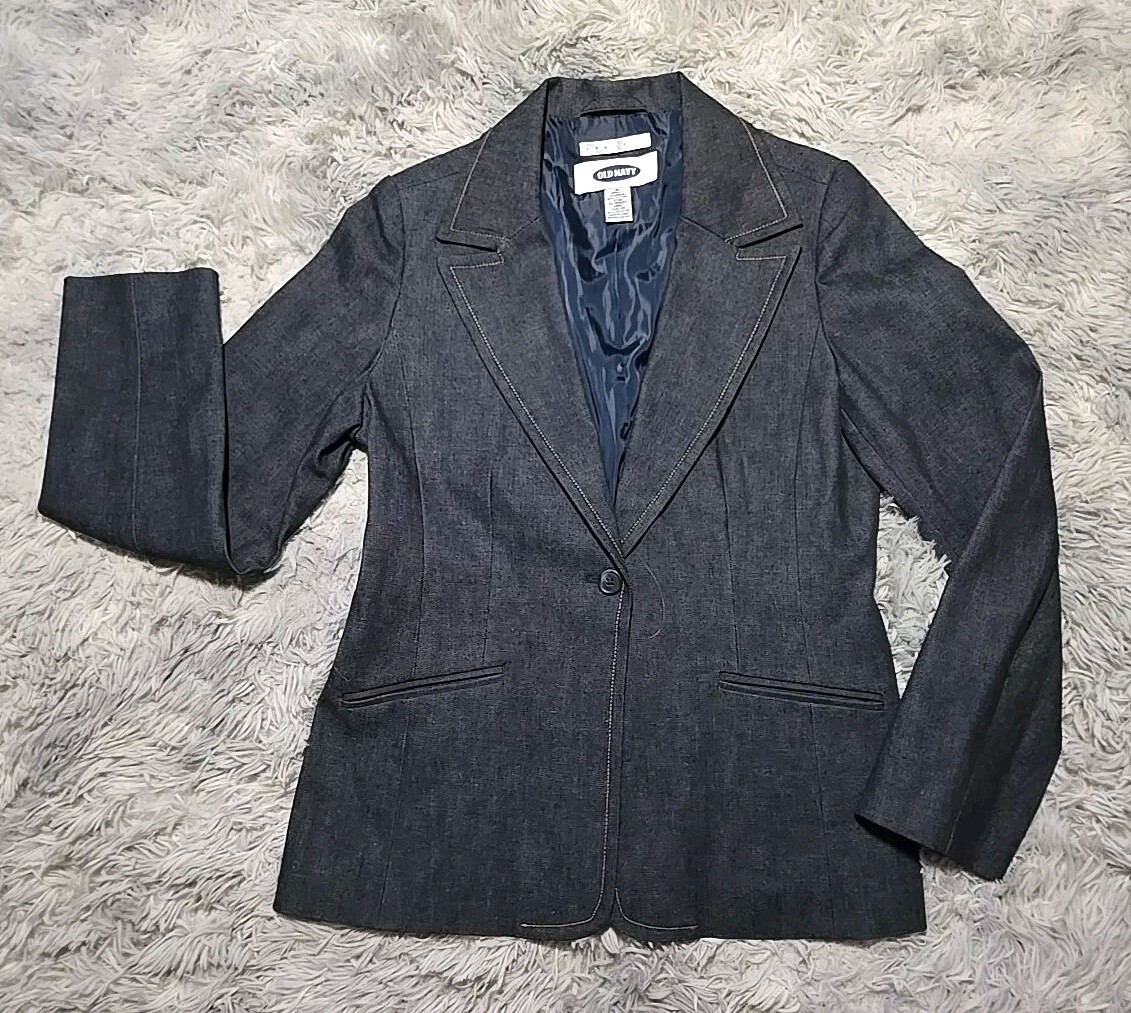 VTG Old Navy Women&rsquo;s Denim Blazer Jacket Size M NWOT