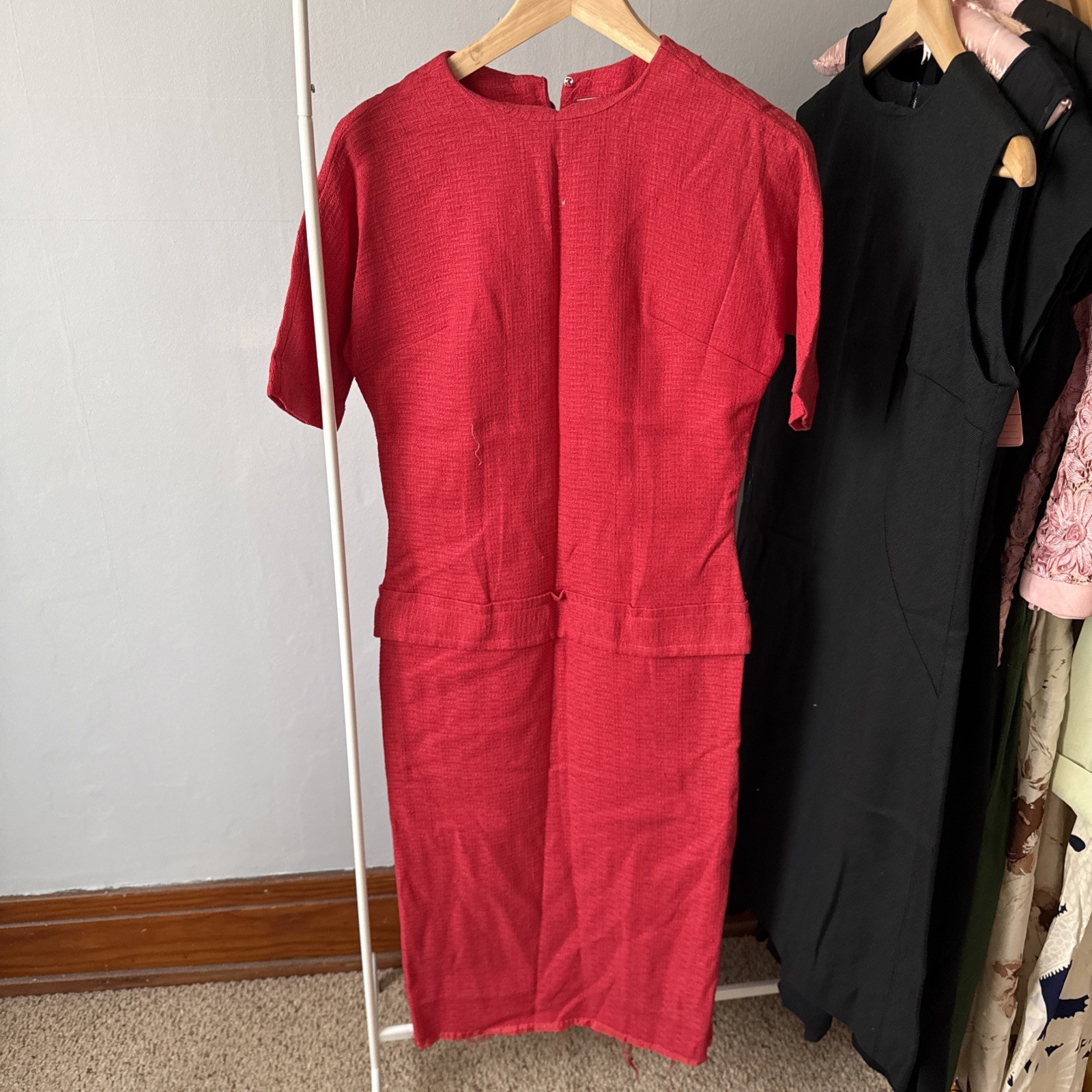 Lot of 15 Vintage 1950s 1960s 1970s Women&rsquo;s Clothing Lot Dresses Jumpsuits B