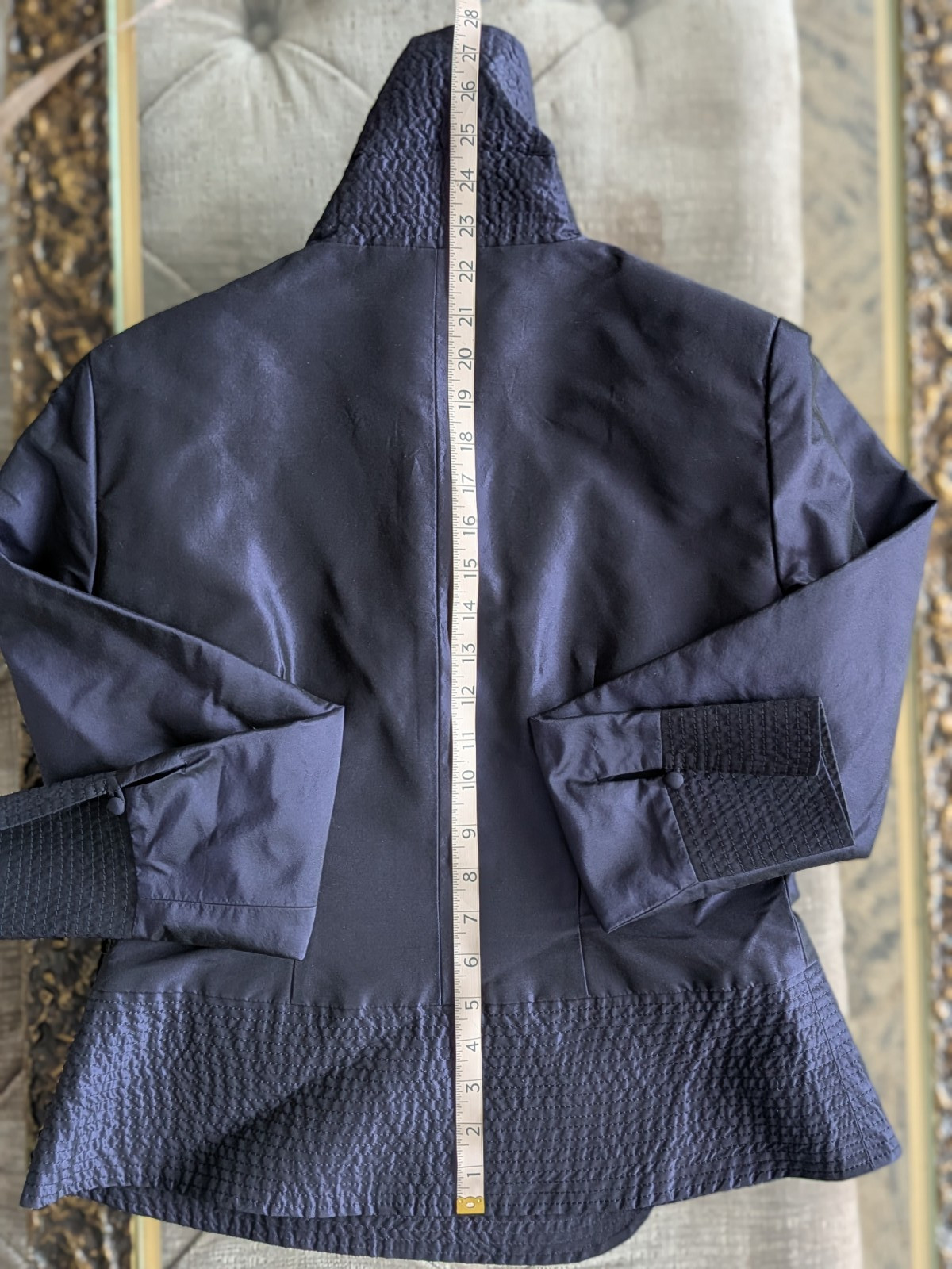 VTG Neiman Marcus Exclusive Silk Satin Skirt Suit Set 8 M Purple Ruched Tailored