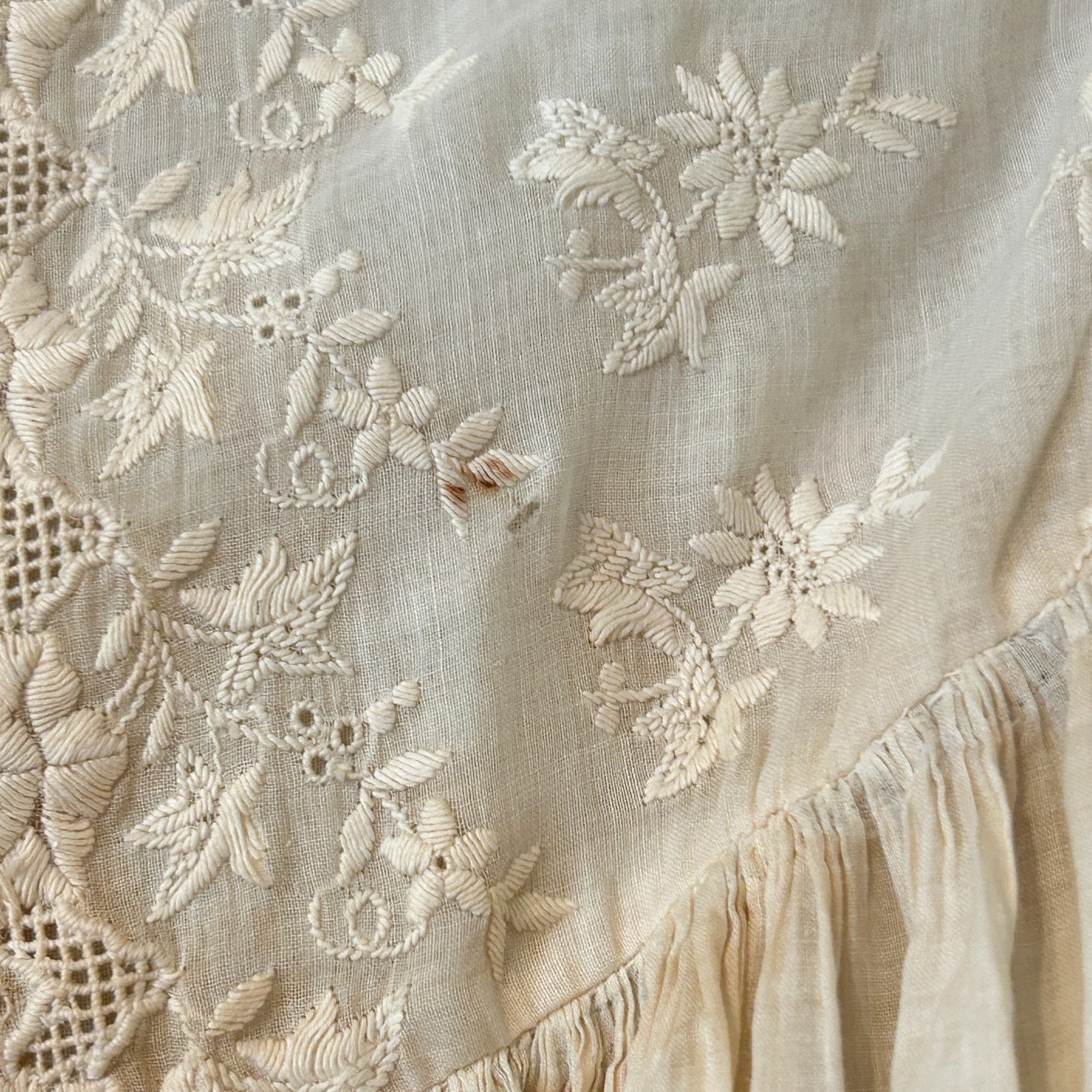 READ Antique 1800s Victorian Romantic Edwardian Blouse Lace Mutton Sleeve