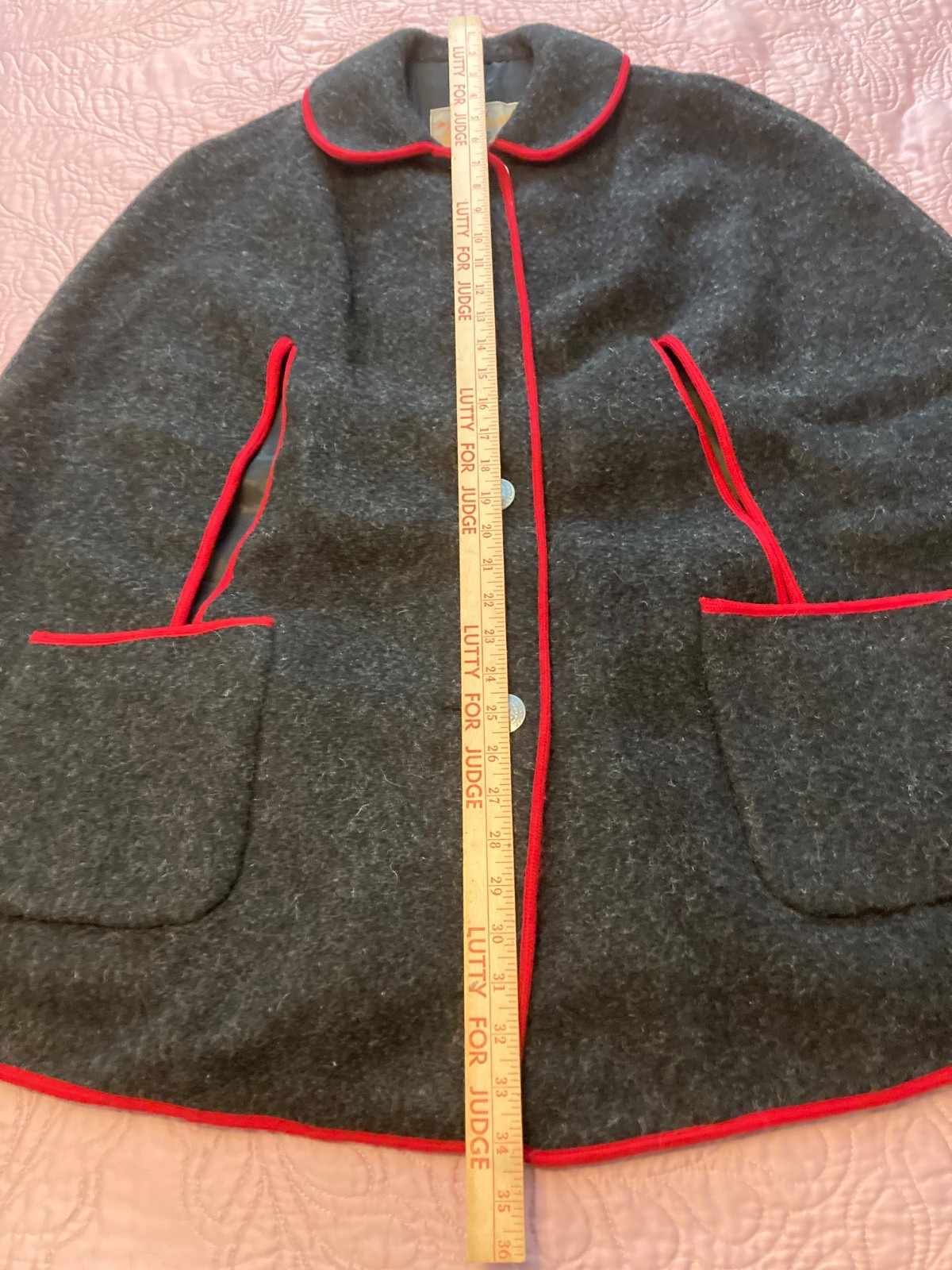 Rare Vintage Teller Coat Austria Cape 4 1960s Winter Olympics Austrian Ski Team