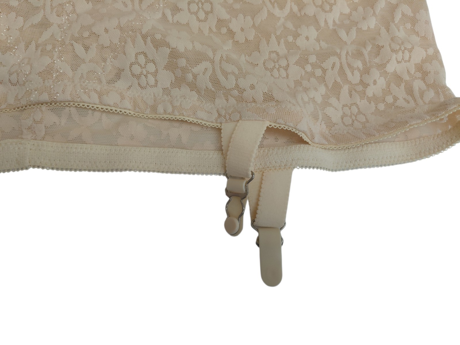 Vintage Crown-nette Open Bottom Girdle With Garter Size 8X/46