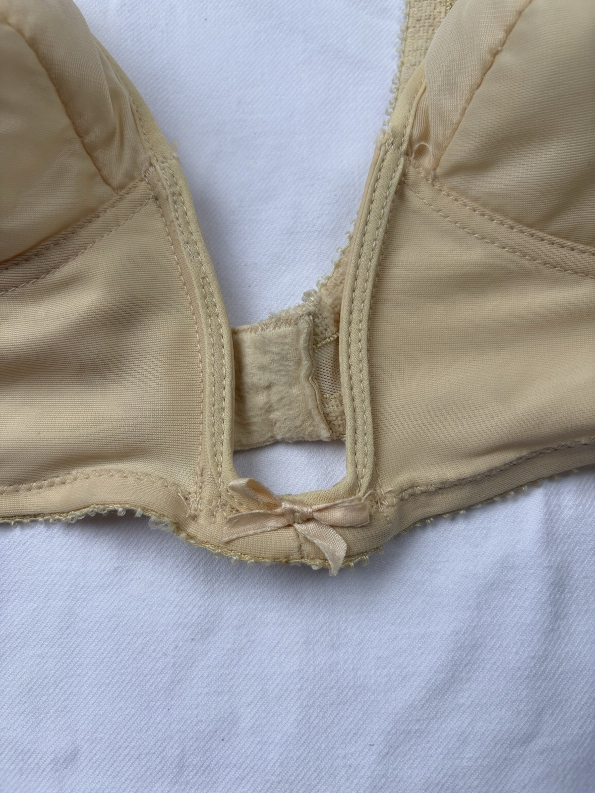VTG Lady Marlene 565 Deep Plunge Front Closure Bra 1960s ILGWU Union Made 34B