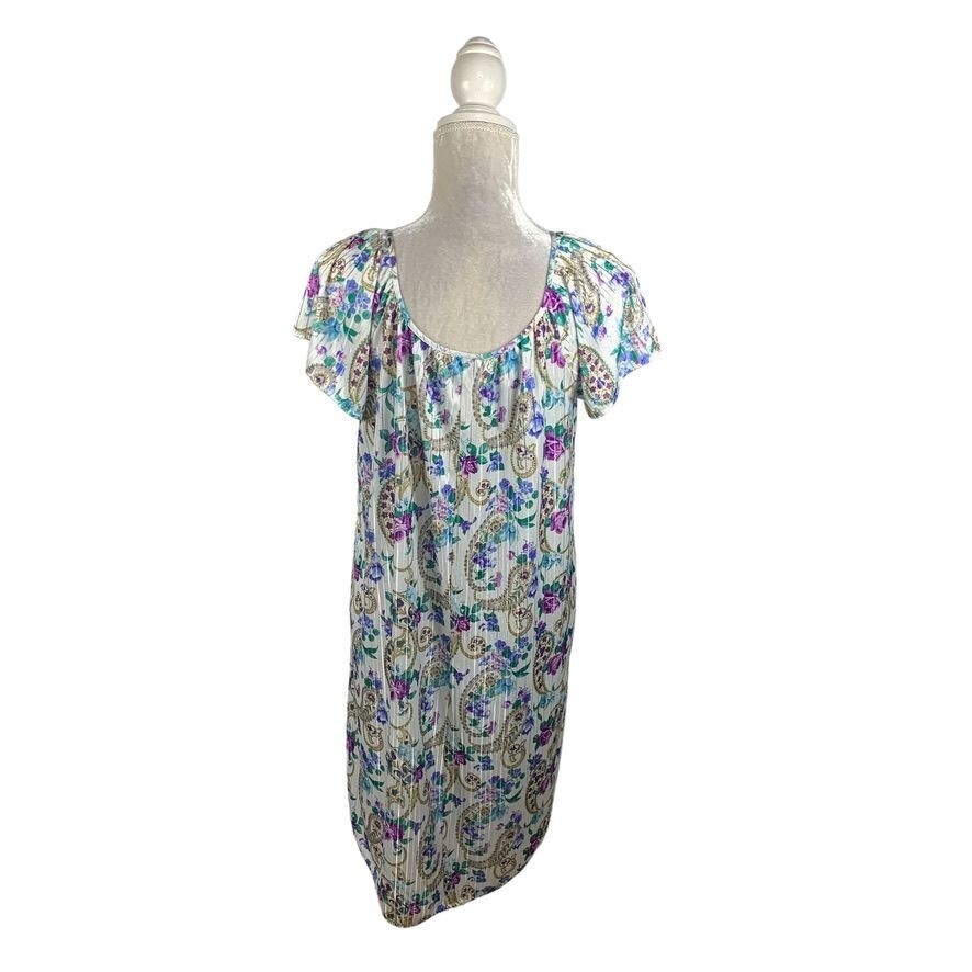 Intimate Options Vintage Nightgown Floral Paisley Grandmacore No Size Tag (L)