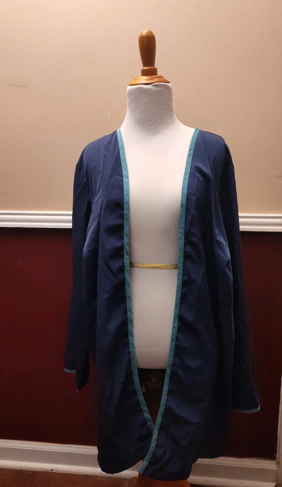 Vintage 90s Y2K Only Necessities Women&rsquo;s Size 20 W Navy Blue Robe