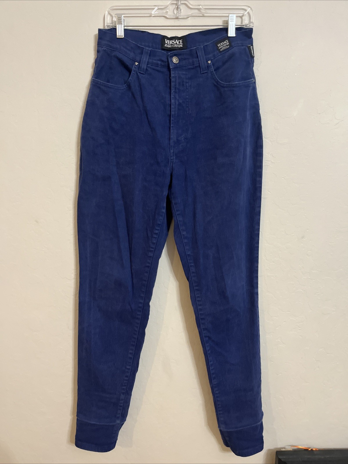 VERSACE Jeans Couture ITTIERRE SPA Blue Denim Pants VTG 90S Italy