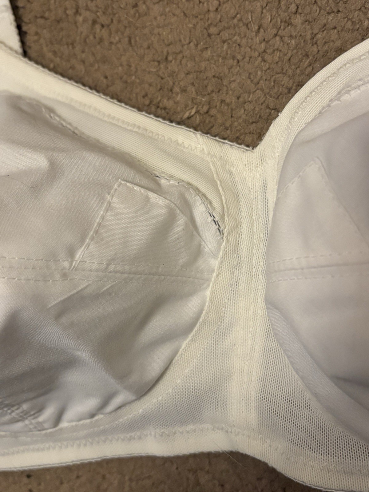 Vintage Flexees Cotton Lightweight White Bra 36B Style 1653 -Excellent Condition