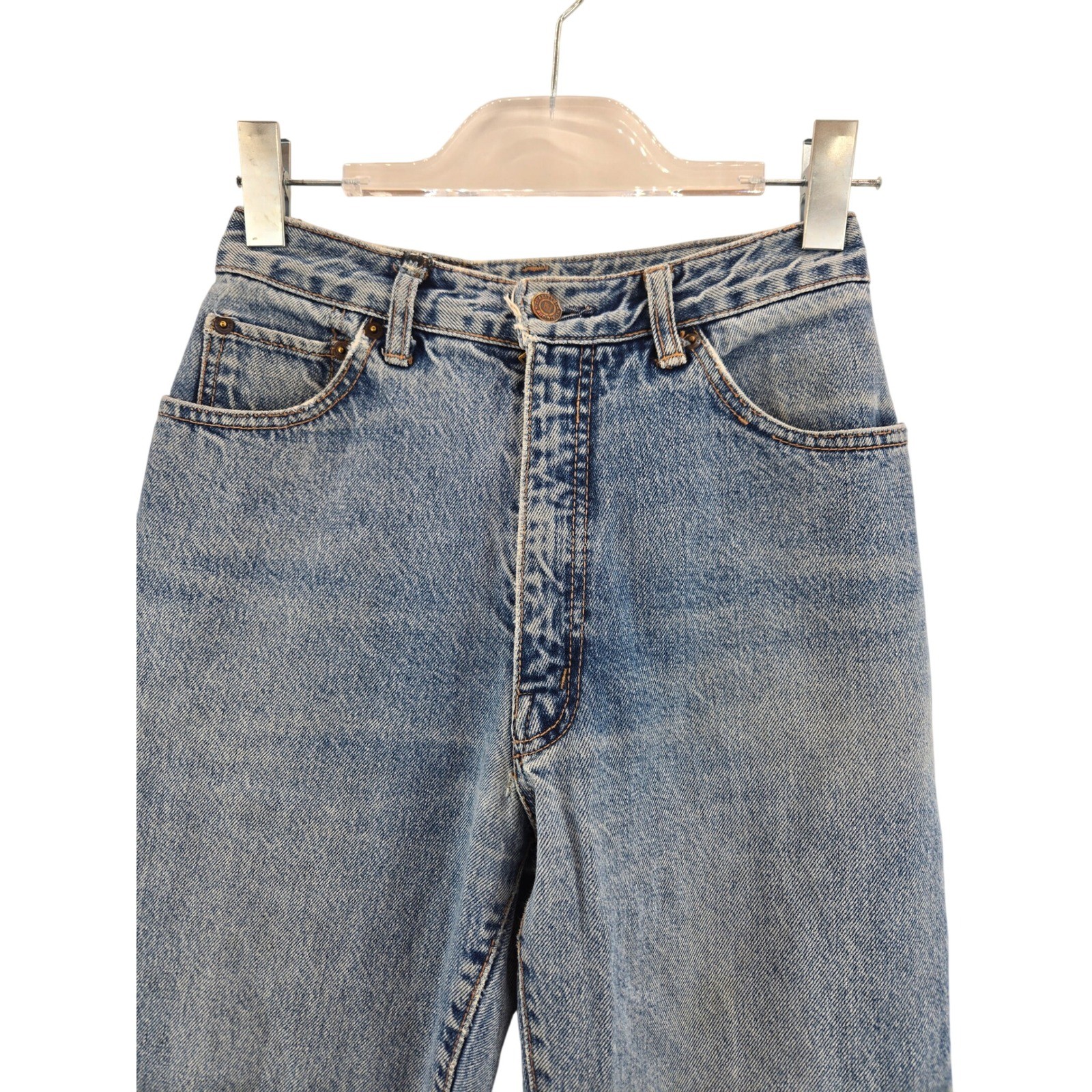 Big John Extra Vintage High Waisted Jeans Blue Medium Wash Made in Japan 25