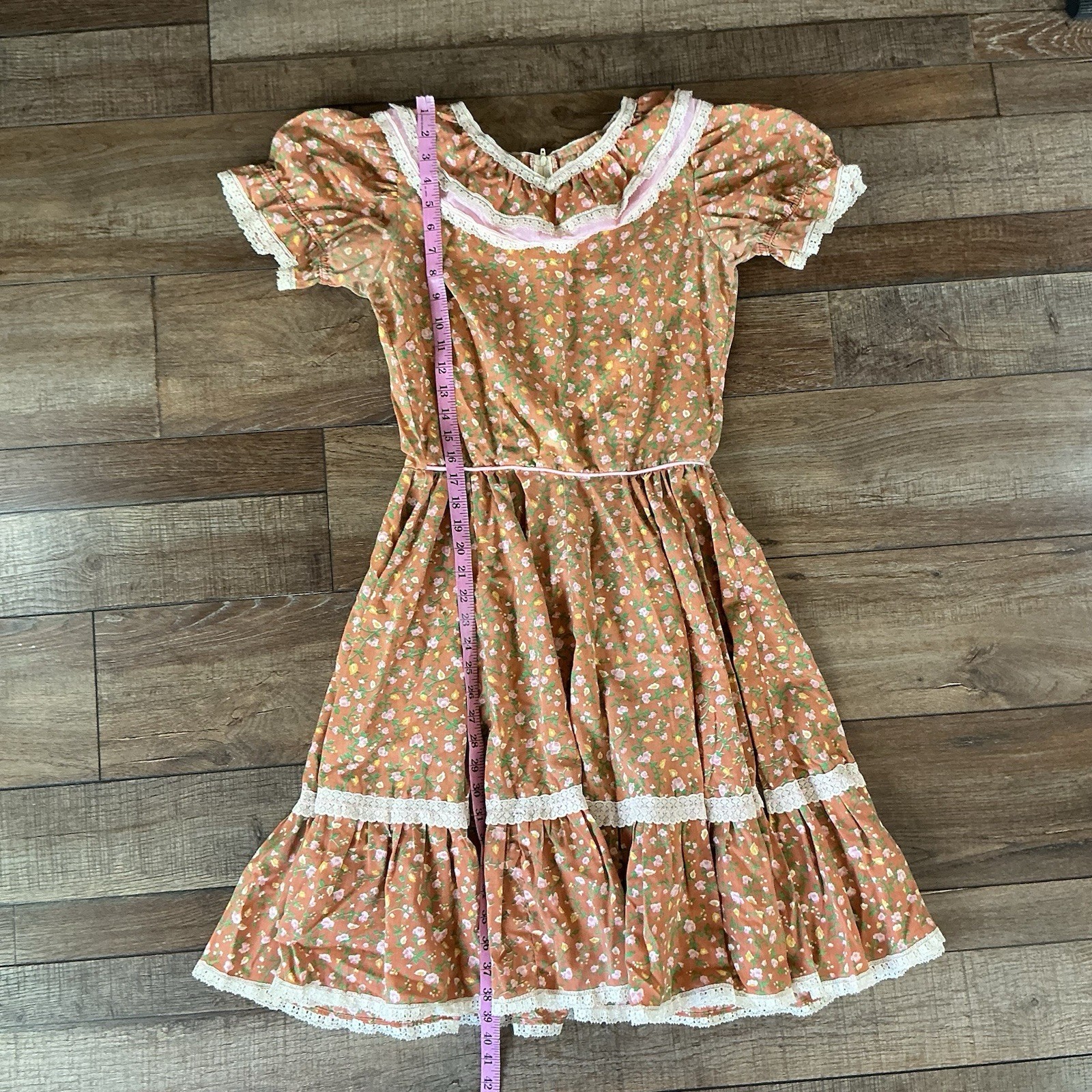 VINTAGE Rockmount Ranch Wear Floral Prairie Dress USA Women&rsquo;s Size XS #26B9