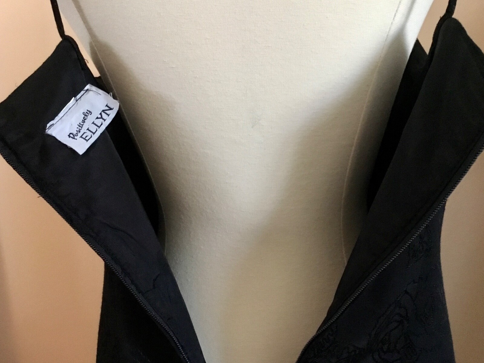 VTG &lsquo;POSITIVELY ELLYN&rsquo; 2 PC DRESS & JACKET BLACK & WHITE NO SZ OR FABRIC LABEL