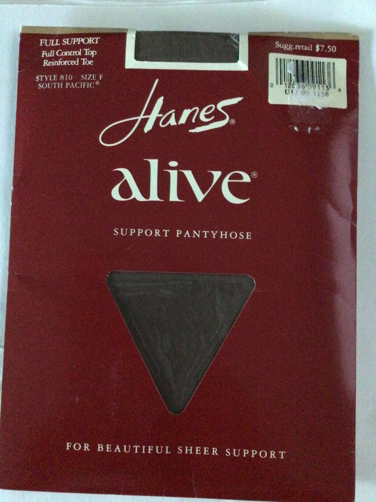 1989 3 Pair HANES ALIVE SHEER SUPPORT Style 805 Barely There 8.5-9 Short NEW