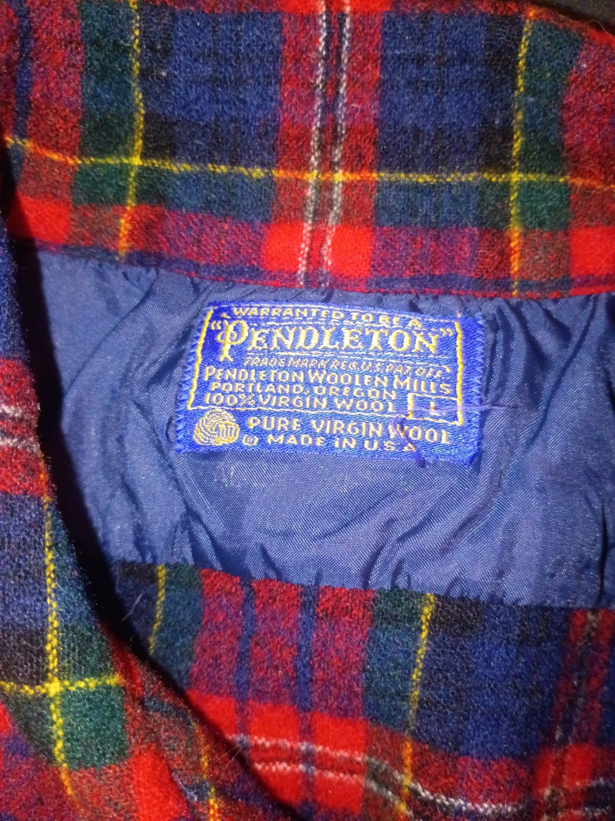 vintage pendleton shirt jacket