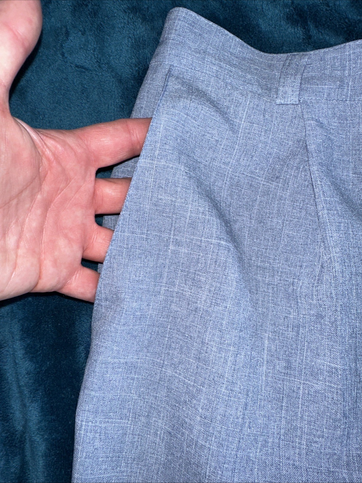 Briggs New York Baby Blue Flat Front Dress Pants Size 6 Regular 669-R68 Pastel