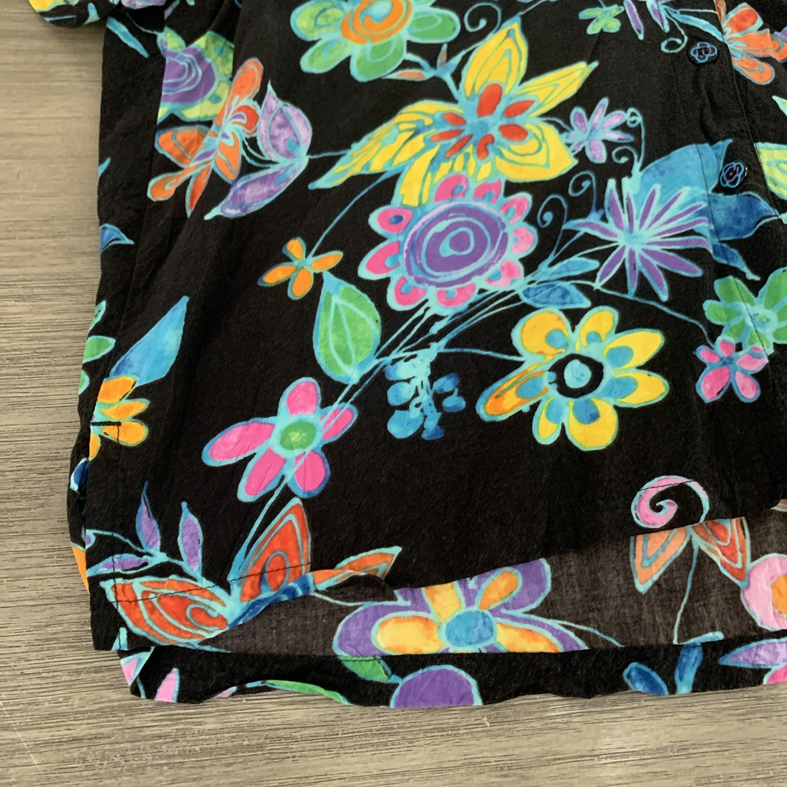 Rare Vintage Jams World 90s Night Bloom Hawaiian Shirt Women’s Floral Sz 2XL