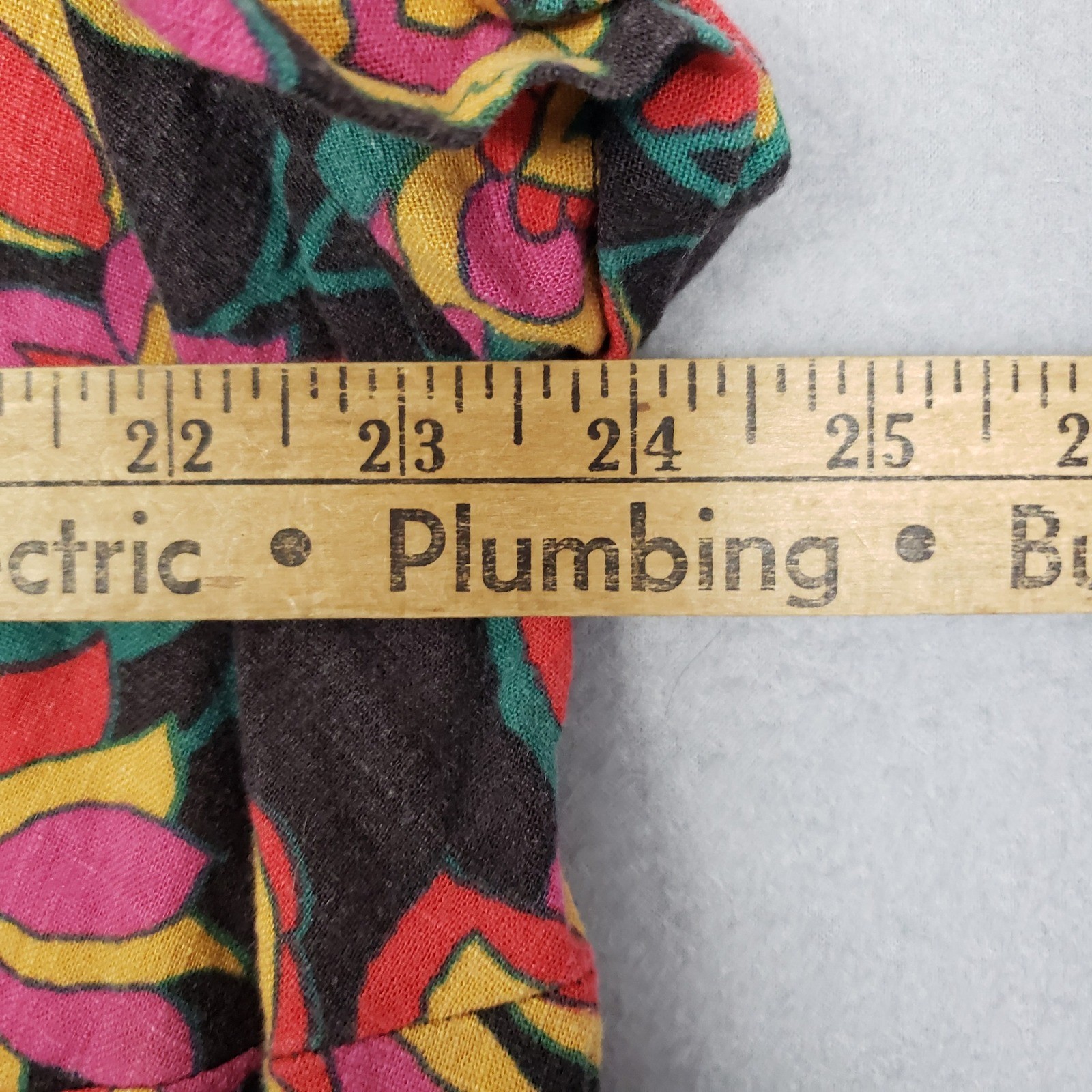 ModCloth Size 3X Tie Front Retro Floral Blouse Eclectic Dopamine Disco Summer