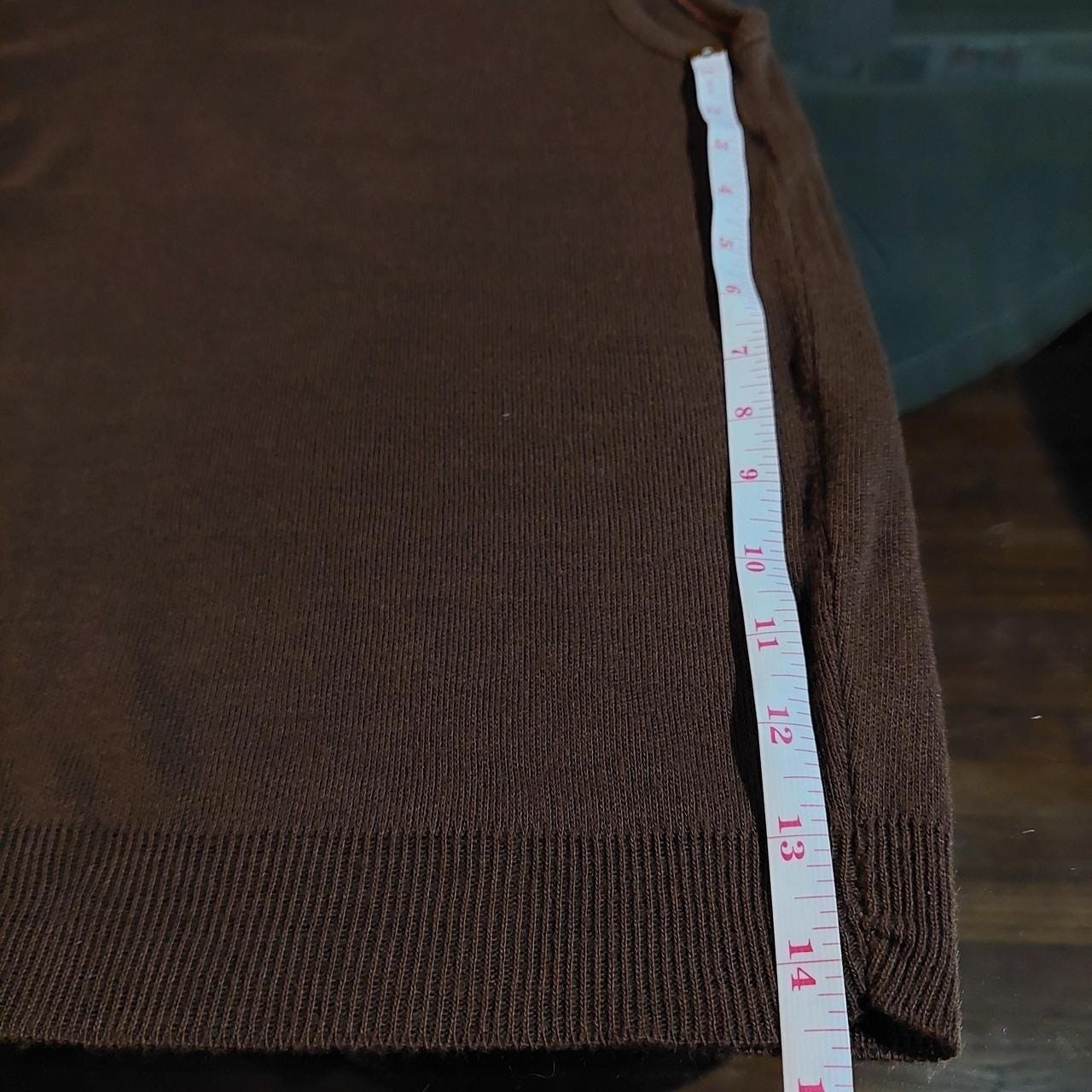 Vintage brown v neck sweater vest.