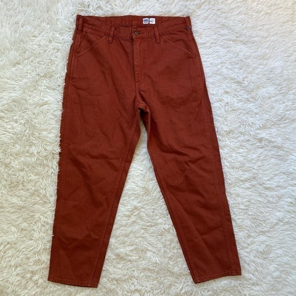 70s Retro Boho Uniqlo U orange chino pants