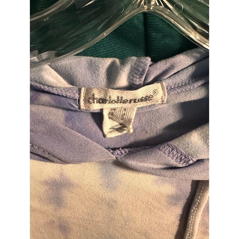 Women&rsquo;s Purple Tie Dye Two Piece Hooded Top Longue Set