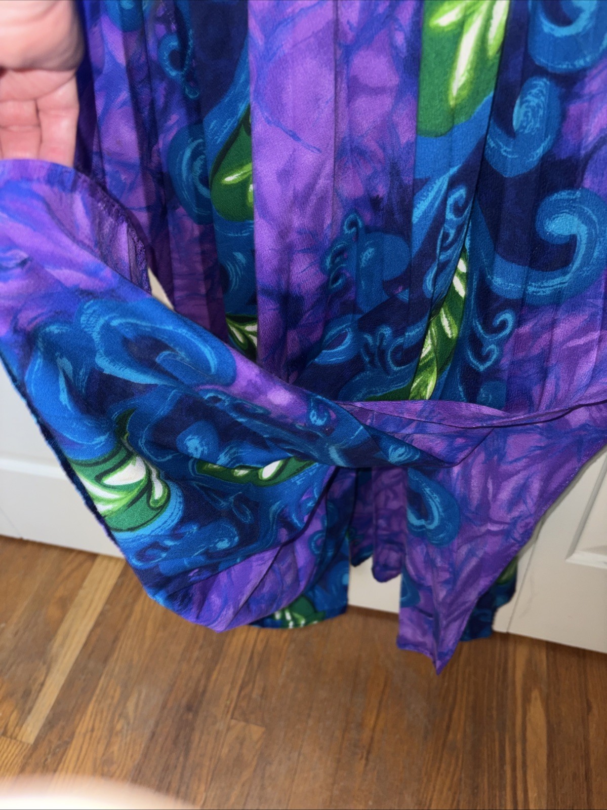 Kamehameha Women Dress Vtg 60s Floral Hawaiian Muumuu Made In Hawaii purple OS
