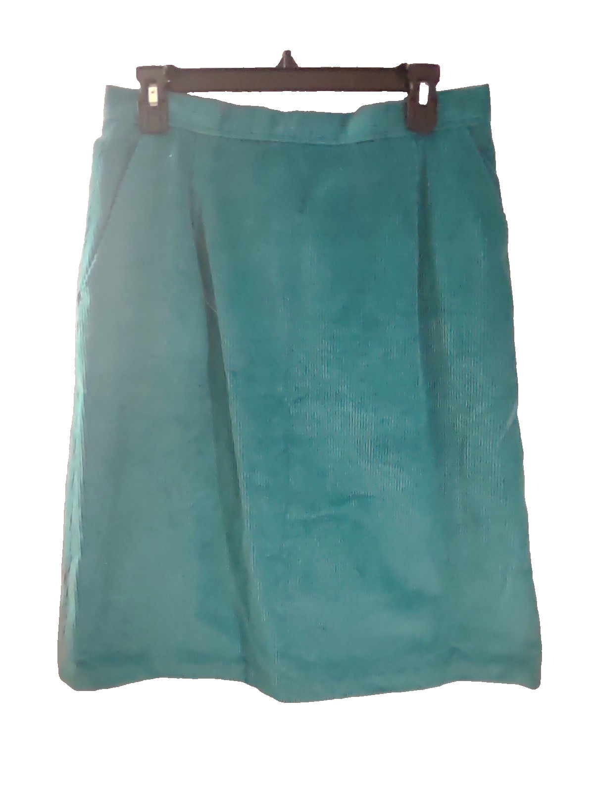 Vintage Anderson Little Corduroy Skirt Size 16 Teal Green Please Read