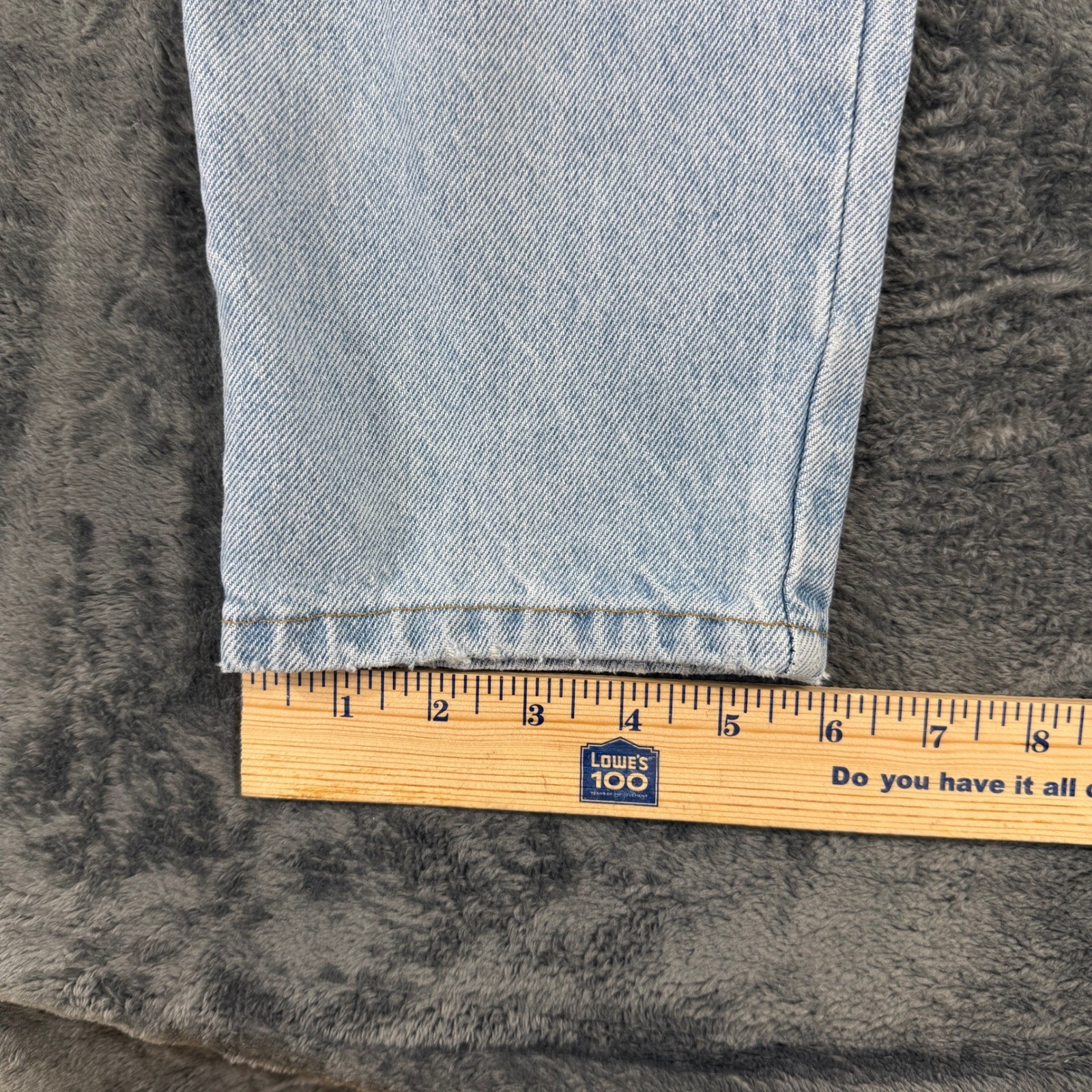 Mixed Blues Vintage High Waisted Light Wash Ankle Zip Jeans Made in USA Size 13