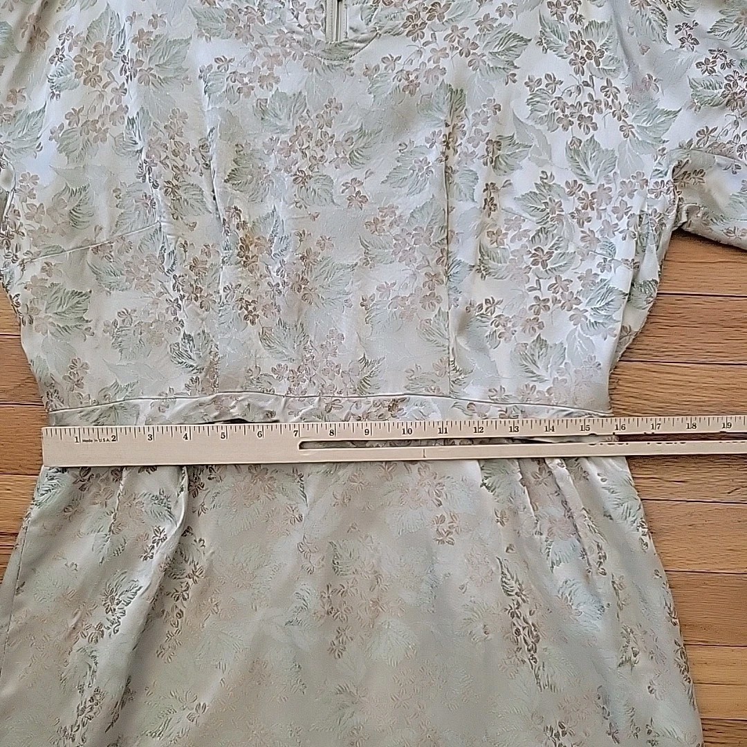 Robinsons California Bettermade Brocade Sheath Dress 14 Vintage Champagne Chic