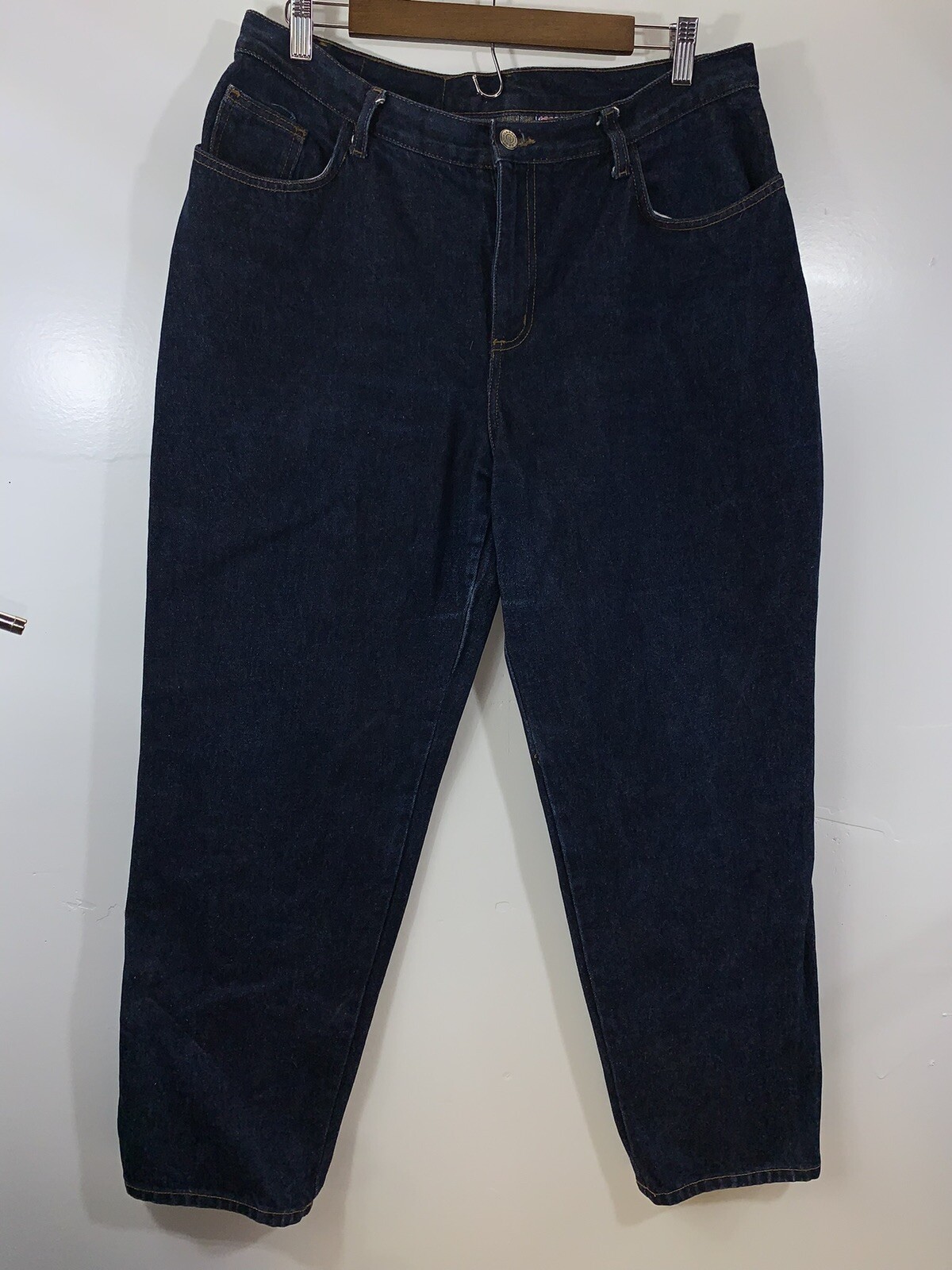 Vintage 90s Watch LA Jeans Wear Dark Wash Blue Size 17-18 Made in USA #2604