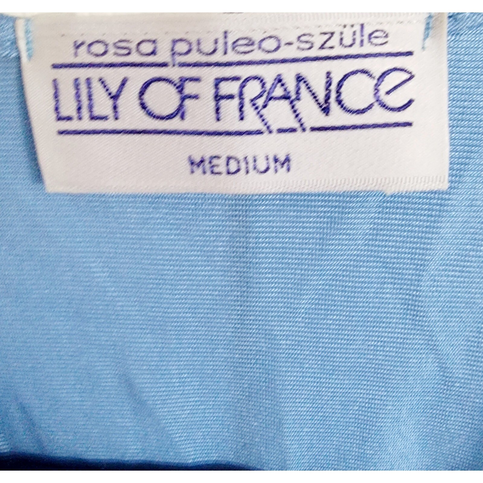 Lily Of France M Vintage 60&rsquo;s Long Nightgown Robe Blue Set Union Made USA Lace