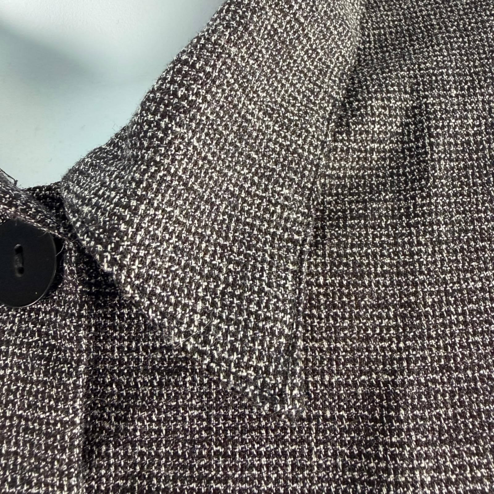 C.B. Collections Petites Vintage 2 Piece Pant Suit Set Gray Textured Size 12/14