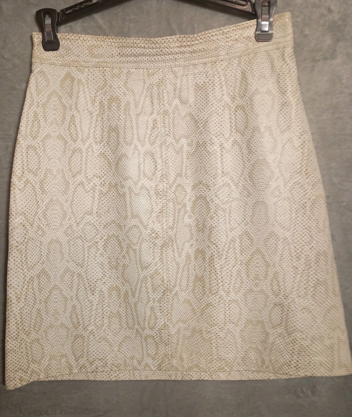 Rare Vtg « Vera Pelle » Genuine Snakeskin Exotic Mini Skirt Sz Sm Dated 1973 # 883