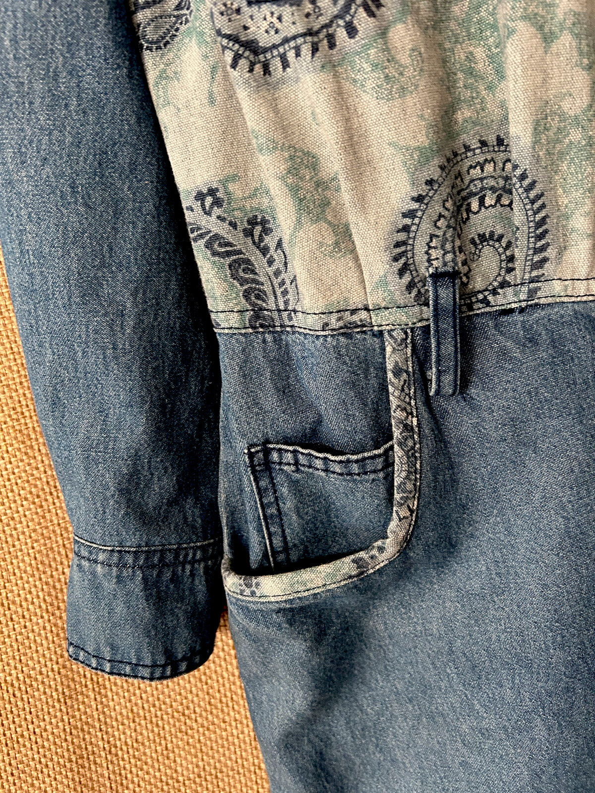 Vintage 80s Monique’s Fashion Denim Dress 8 Retro Western