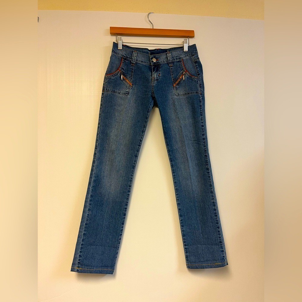 Vanilla Jeans Bootcut Low Rise Denim – Contrast Stitch Size 3