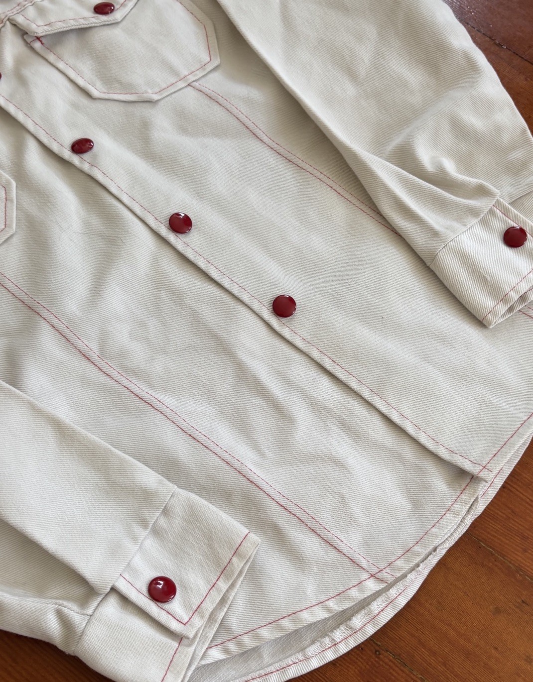 Womens 70s Denim Jacket Bell Bottom Pant Set Embroidered Vintage